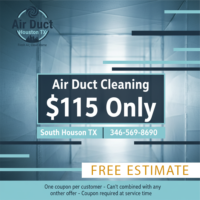   $115 Only only air duct cleaning coupon from South Houston TX Air Ducts Cleaning  for professional home vent service